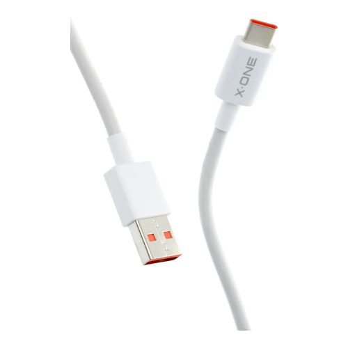 USB-C (Type-C) adatkábel, töltőkábel, gyorstöltő, fehér, 120W 6A 1m, Xiaomi X-One Ultra Pro