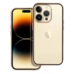   iPhone 14 Plus szilikon tok, hátlap tok, telefon tok, átlátszó, fekete keretes, Lux