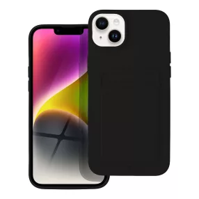   iPhone 14 Plus szilikon tok, hátlap tok, telefon tok, bankkártya tartóval, fekete, Card