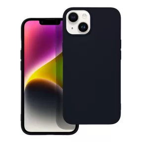   iPhone 14 Plus szilikon tok, hátlaptok, telefon tok, matt, fekete, Soft