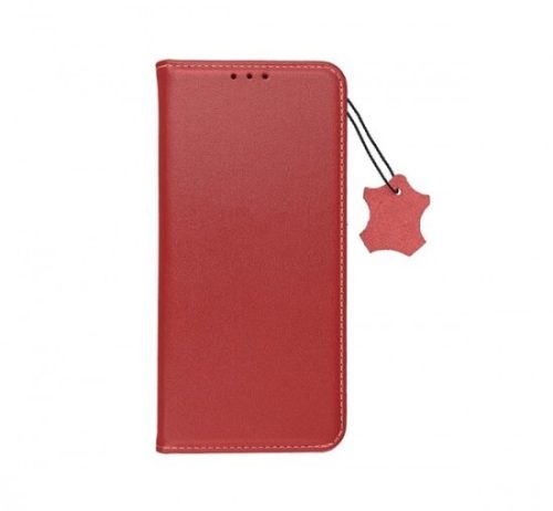 iPhone 14 Pro Max könyvtok, fliptok, telefon tok, bankkártyatartós, mágneszáras, bőr, piros, Leather