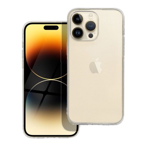 iPhone 14 Pro Max szilikon tok, hátlaptok, telefon tok, vastag, átlátszó, kamera védelemmel, 2mm