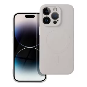   iPhone 14 Pro szilikon tok, hátlaptok, TPU telefon tok, MagSafe kompatibilis, antik fehér, Mag Cover