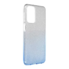   Samsung Galaxy A23 5G szilikon tok, hátlaptok, telefon tok, csillámos, kék-ezüst, Shining Case