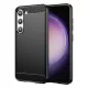 Samsung Galaxy S23 Plus 5G (S23+ 5G) szilikon tok, hátlaptok, telefon tok, karbon mintás, fekete, Carbon case