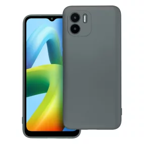   Xiaomi Redmi A1 / Redmi A2 szilikon tok, hátlaptok, telefon tok, mikroszálas belsővel, szürke, Metallic