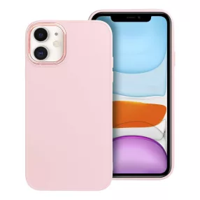   iPhone 11 szilikon tok, hátlaptok, telefon tok, matt, púderrózsaszín, Frame