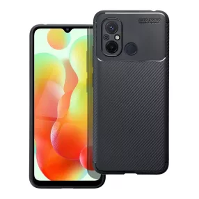   Xiaomi Redmi 12C szilikon tok, hátlaptok, telefon tok, karbon mintás, fekete, Carbon Premium