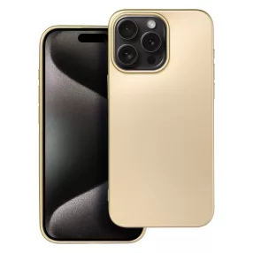   iPhone 15 Pro Max szilikon tok, hátlaptok, telefon tok, mikroszálas belsővel, arany, Metallic
