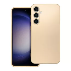   Samsung Galaxy S23 FE 5G szilikon tok, hátlaptok, telefon tok, mikroszálas belsővel, arany, Metallic