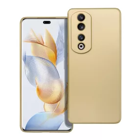  Honor 90 Pro 5G szilikon tok, hátlaptok, telefon tok, mikroszálas belsővel, arany, Metallic
