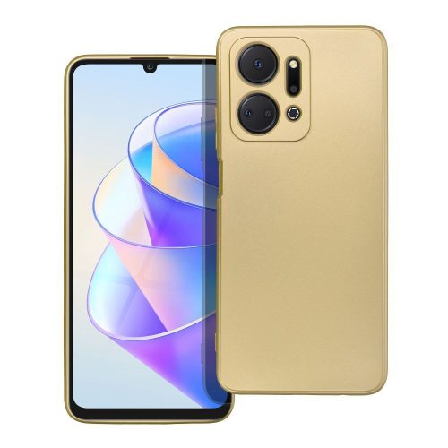 Honor X7a szilikon tok, hátlaptok, telefon tok, mikroszálas belsővel, arany, Metallic