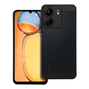   Xiaomi Redmi 13C / Poco C65 hátlap tok, telefon tok, műanyag tok, légáteresztő, fekete, Breezy