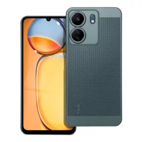   Xiaomi Redmi 13C / Poco C65 hátlap tok, telefon tok, műanyag tok, légáteresztő, zöld, Breezy