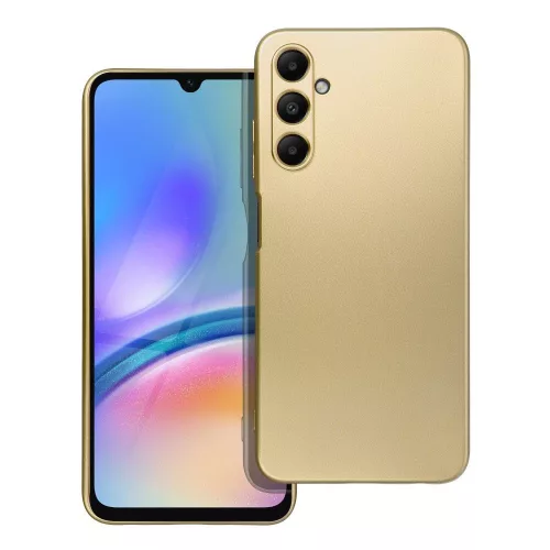 Samsung Galaxy A05s szilikon tok, hátlaptok, telefon tok, mikroszálas belsővel, arany, Metallic