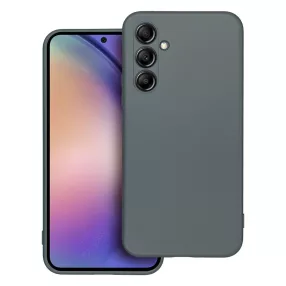   Samsung Galaxy A35 5G szilikon tok, hátlaptok, telefon tok, mikroszálas belsővel, szürke, Metallic