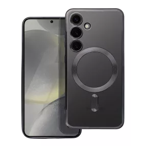   Samsung Galaxy S24 Plus 5G (S24+ 5G) hátlaptok, telefon tok, MagSafe kompatibilis, kamera védelemmel, fekete, Electro Mag Cover