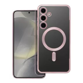   Samsung Galaxy S24 Plus 5G (S24+ 5G) hátlaptok, telefon tok, MagSafe kompatibilis, kamera védelemmel, rose gold, Electro Mag Cover