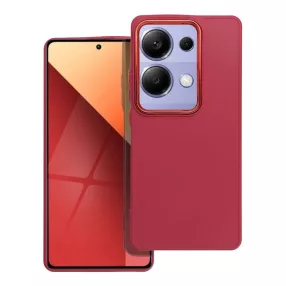   Xiaomi Redmi Note 13 Pro 4G / Poco M6 Pro 4G szilikon tok, hátlaptok, telefon tok, matt, magenta, Frame