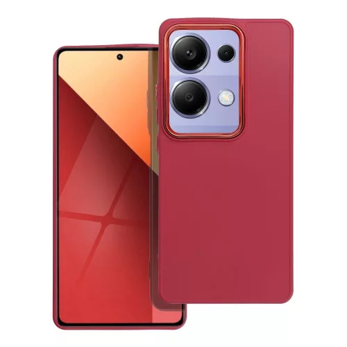 Xiaomi Redmi Note 13 Pro 4G / Poco M6 Pro 4G szilikon tok, hátlaptok, telefon tok, matt, magenta, Frame