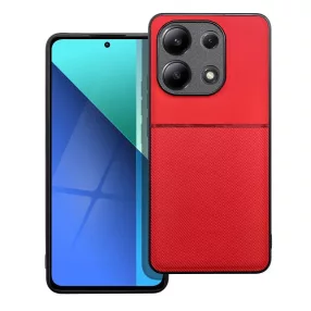   Xiaomi Redmi Note 13 Pro 4G / Poco M6 Pro 4G hátlap tok, telefon tok, stílusos, prémium, piros, Noble Case