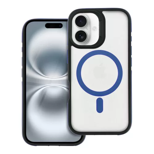 iPhone 16 hátlaptok, telefon tok, MagSafe kompatibilis, kék, Neo MagSafe