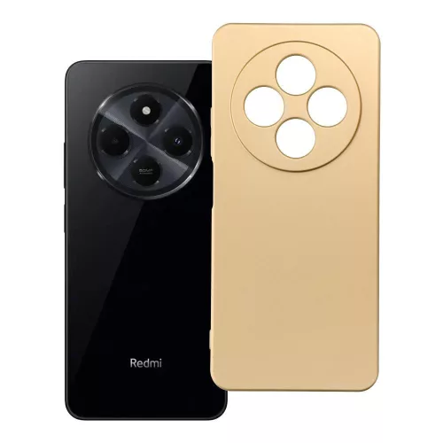 Xiaomi Redmi 14C / Redmi A4 / Poco C75 szilikon tok, hátlaptok, telefon tok, mikroszálas belsővel, arany, Metallic