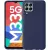 Samsung Galaxy M33 5G szilikon tok, hátlaptok, telefon tok, velúr belsővel, matt, kék, Silicon