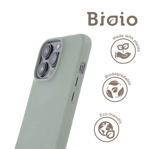 iPhone 14 Plus hátlaptok, telefon tok, környezetbarát, lebomló, zöld, Bioio