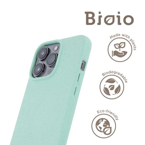 iPhone 14 Plus hátlaptok, telefon tok, környezetbarát, lebomló, kék, Bioio