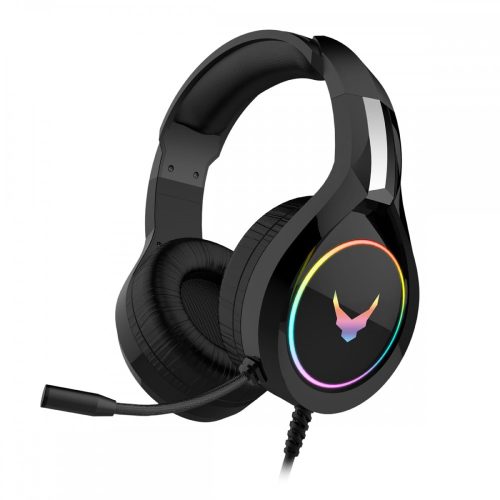 VARR VH6060B fekete gamer RGB fejhallgató 