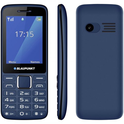Blaupunkt FM03 mobiltelefon, kék, kártyafüggetlen, magyar menüs