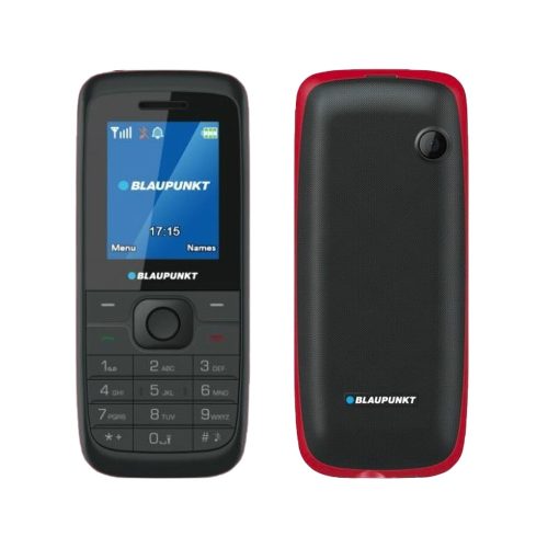 Blaupunkt FS01 mobiltelefon, fekete-piros, kártyafüggetlen, magyar menüs