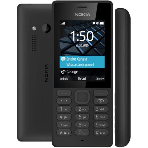 Nokia 150 mobiltelefon, dual sim, fekete, kártyafüggetlen, magyar menüs