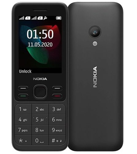 Nokia 150 (2020) mobiltelefon, dual sim, fekete, kártyafüggetlen, magyar menüs