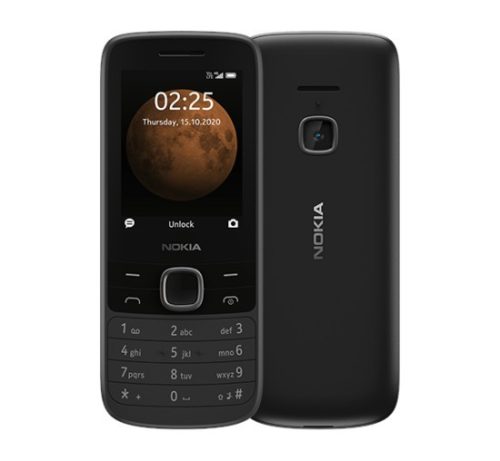 Nokia 225 4G mobiltelefon, dual sim, fekete, kártyafüggetlen, magyar menüs