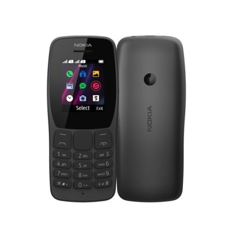 Nokia 110 (2019) mobiltelefon, dual sim, fekete, kártyafüggetlen, magyar menüs