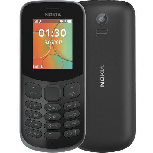 Nokia 130 (2017) mobiltelefon, dual sim, fekete, kártyafüggetlen, magyar menüs