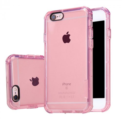 iPhone 6 / 6S szilikon tok, hátlaptok, telefon tok, erősített sarkokkal, rózsaszín, Nillkin Crashproof