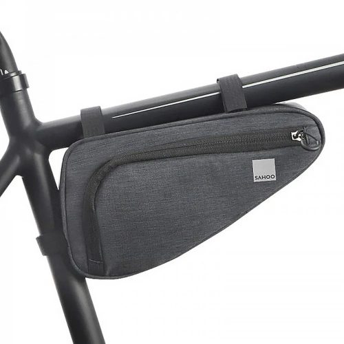 Univerzális kerékpáros / biciklis tartó, táska, vázra szerelhető, 1L, szürke, vízálló, Sahoo 121469-SA