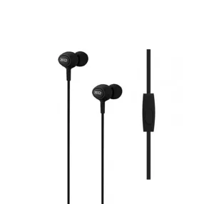   Vezetékes fülhallgató, stereo headset, 3.5 mm jack csatlakozóval, fekete, XO S6