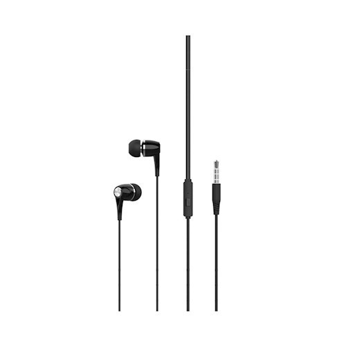 XO EP21 fekete 3,5mm jack stereo headset, fülhallgató