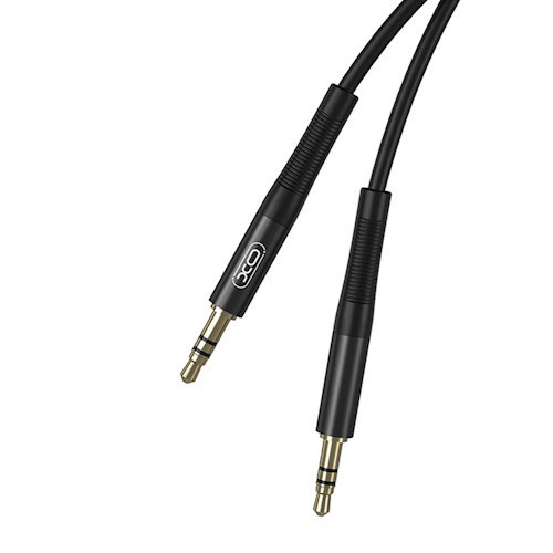 XO NB-R175A jack-jack 3,5mm fekete audio kábel 1m