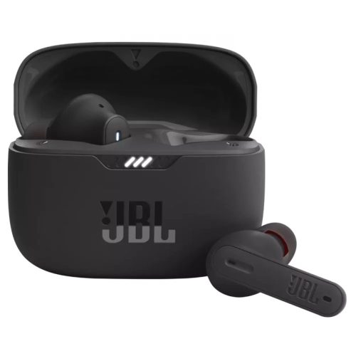 JBL vezeték nélküli fülhallgató, stereo bluetooth headset töltőtokkal, TWS, fekete, JBL Tune 230NC