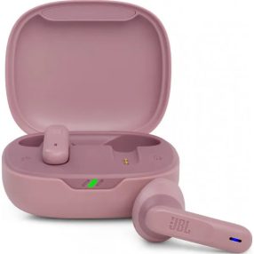   JBL vezeték nélküli fülhallgató, stereo bluetooth headset töltőtokkal, TWS, rózsaszín, JBL Wave 300