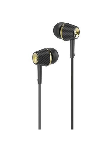 Hoco M70 fekete-arany stereo headset, fülhallgató 3,5 mm jack csatlakozóval