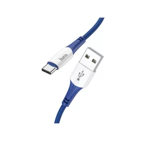   USB-C (Type-C) adatkábel, töltőkábel, USB-USB-C, gyorstöltő, kék, 3A 1m, Hoco X70 "Ferry"