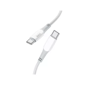   Hoco USB-C (Type-C) adatkábel, töltőkábel, gyorstöltő, fehér, 3A 60W 1m, Hoco X70 "Ferry"