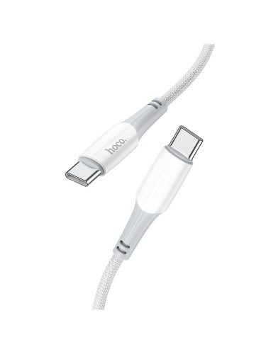 Hoco USB-C (Type-C) adatkábel, töltőkábel, gyorstöltő, fehér, 3A 60W 1m, Hoco X70 "Ferry"