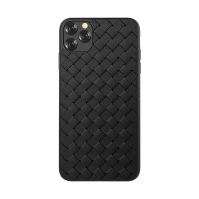  iPhone 11 Pro Max szilikon tok, hátlaptok, telefon tok, fekete, Devia Woven
